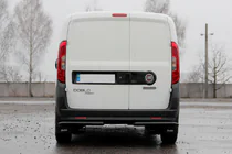 Opel Combo 2012–2018 Aizmugurējie stūra aizsargstieņi AK003 Black (nerūsējošais tērauds) foto 3