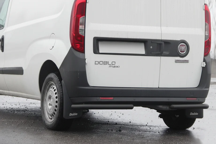 Opel Combo 2012–2018 Aizmugurējie stūra aizsargstieņi AK003 Black (nerūsējošais tērauds) Image
