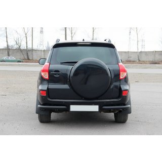 Aizmugures stūra elementi AK003 Black (2 gab., nerūsējošais tērauds) Toyota Rav 4 2006–2013 foto 2