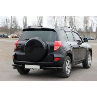 Aizmugures stūra elementi AK003 Black (2 gab., nerūsējošais tērauds) Toyota Rav 4 2006–2013 foto 4