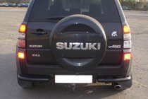 Suzuki Grand Vitara 2005–2017 Aizmugurējais aizsargstienis AK003 Black (nerūsējošais tērauds) foto 1