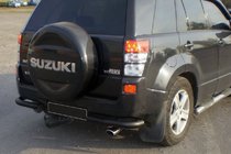 Suzuki Grand Vitara 2005–2017 Aizmugurējais aizsargstienis AK003 Black (nerūsējošais tērauds) foto 2