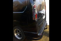 Renault Trafic 2015– Aizmugures stūru loki Black (2 gab., nerūsējošais tērauds) foto 2