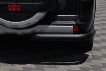 Mitsubishi Pajero Wagon III 1999–2006 Aizmugures aizsargloks AK003 Black (nerūsējošais tērauds) foto 2