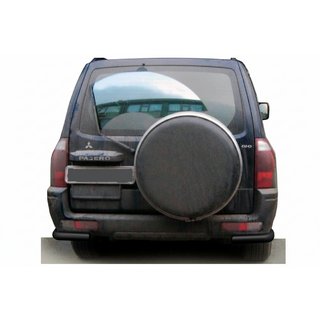 Aizmugures aizsargloks AK003 Black (nerūsējošais tērauds) Mitsubishi Pajero Wagon III 1999–2006 foto 1