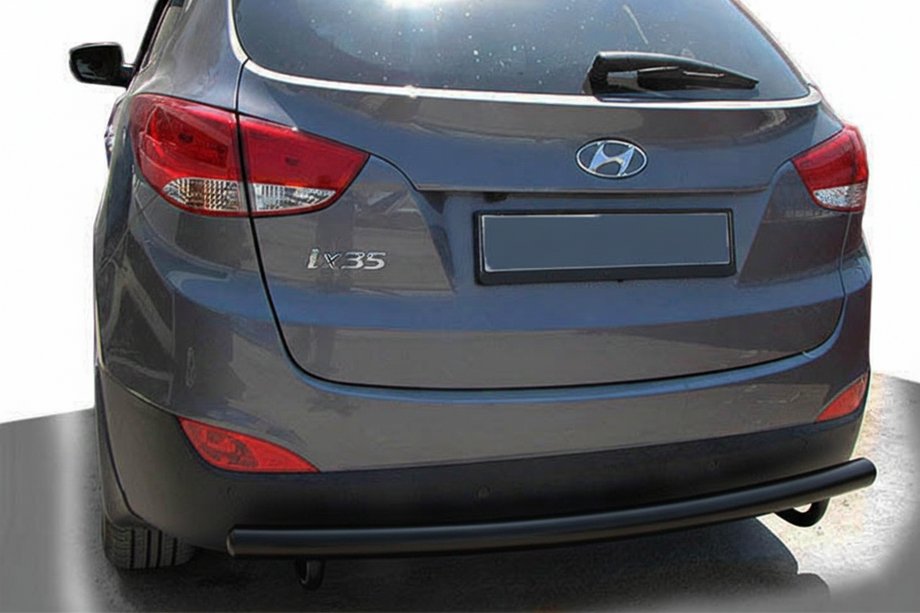 Hyundai IX-35 2010–2015 Aizmugurējais aizsargstienis AK002 Black (nerūsējošais tērauds) Image