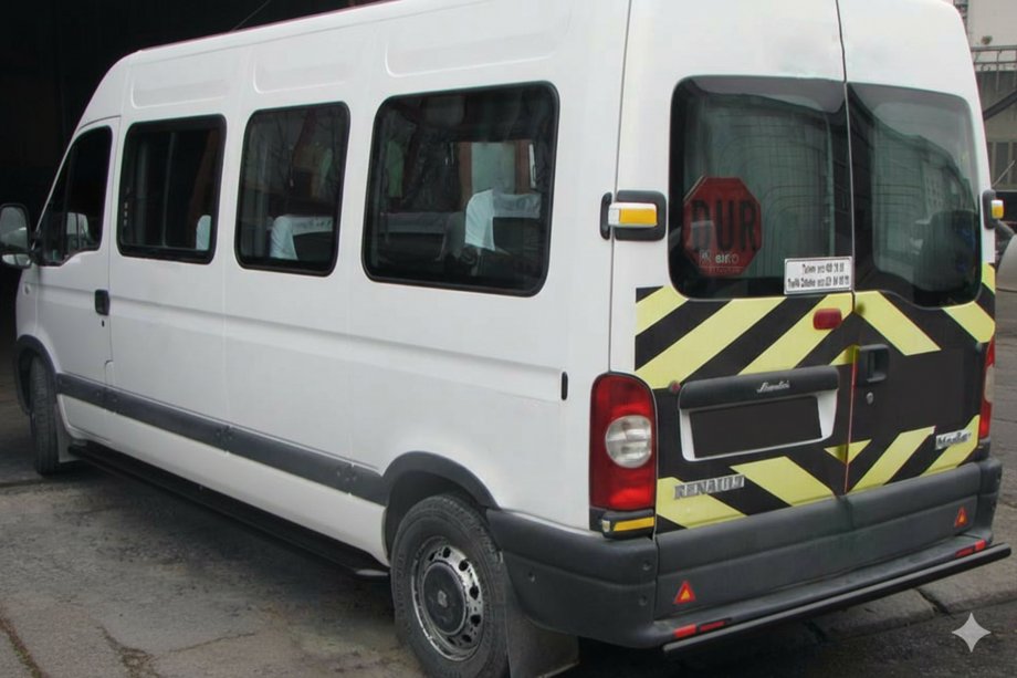 Nissan Interstar 2002–2010 Aizmugurējais aizsargstienis AK002 Black (nerūsējošais tērauds) Image
