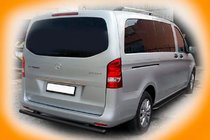 Mercedes Vito/V klase W447 2014– Aizmugurējais aizsargstienis AK002 Black (nerūsējošais tērauds) foto 2