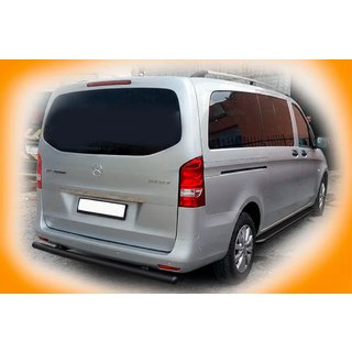 Aizmugurējais aizsargstienis AK002 Black (nerūsējošais tērauds) foto 2