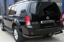 Nissan Pathfinder R51 2005–2014 Aizmugures loks AK003 Black (nerūsējošais tērauds) foto 1