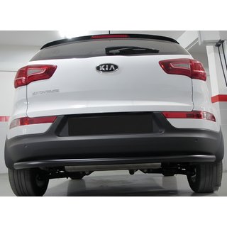 Aizmugurējais aizsargstienis AK002 Black (nerūsējošais tērauds) Kia Sportage 2010–2015