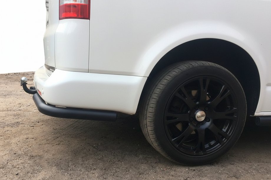 Volkswagen T6 2015–2024 Aizmugures stūra elementi AK003 Black (2 gab., nerūsējošais tērauds) Foto 2