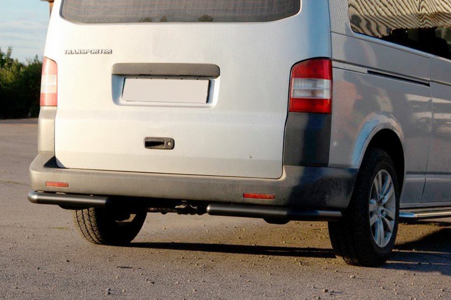 Volkswagen T6 2015–2024 Aizmugures stūra elementi AK003 Black (2 gab., nerūsējošais tērauds) Foto 9