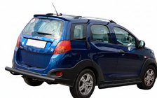 Chery Beat 2009–2015 Aizmugurējais aizsargstienis AK002 Black (2 gab., nerūsējošais tērauds) foto 2