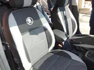 Skoda Octavia II A5 2006–2010 Autosēdekļu pārvalki (mākslīgā āda↗audums, Premium) foto 16
