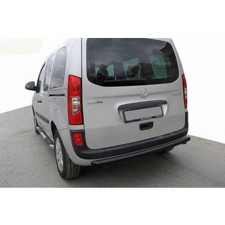 Aizmugurējais aizsargstienis AK002 Black (2 gab., nerūsējošais tērauds) foto 1