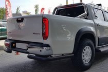 Ford Ranger 2011–2022 Aizmugurējais aizsargstienis AK003 Black (2018-2022, nerūsējošais tērauds) foto 1