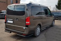 Mercedes Vito/V klase W447 2014– Aizmugurējo stūru aizsargi AK003 Black (nerūsējošais tērauds) foto 2
