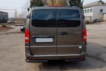 Mercedes Vito/V klase W447 2014– Aizmugurējo stūru aizsargi AK003 Black (nerūsējošais tērauds) foto 3