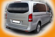 Mercedes Vito/V klase W447 2014– Aizmugurējo stūru aizsargi AK003 Black (nerūsējošais tērauds) foto 4