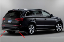 Audi Q7 2005–2015 Aizmugures aizsargstienis AK002 Black (nerūsējošais tērauds) foto 1