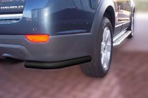 Chevrolet Captiva 2006–2019 Aizmugures stūra elementi AK003 Black (2 gab., nerūsējošais tērauds) foto 1