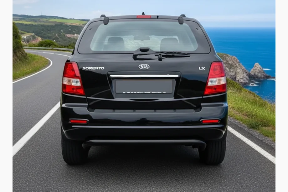 Kia Sorento I BL 2002–2009 Aizmugurējais aizsargloks AK012 Black (nerūsējošais tērauds) Image