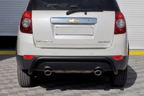 Chevrolet Captiva 2006–2019 Aizmugurējā aizsargstīpa AK007 Black (nerūsējošais tērauds) foto 2