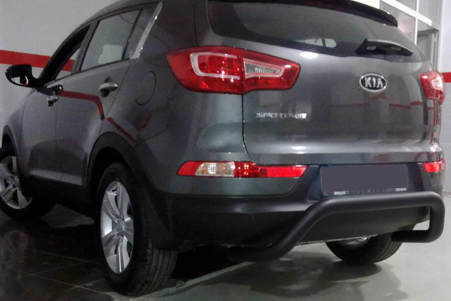 Kia Sportage 2010–2015 Aizmugurējā aizsargstīpa AK007 Black (nerūsējošais tērauds) Image