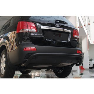 Aizmugurējā aizsargstīpa AK007 Black (nerūsējošais tērauds) Kia Sorento II XM 2009–2014 foto 1