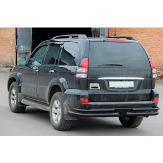 Aizmugurējie dubultie stūra stieņi AK003-1 Black (2 gab., nerūsējošais tērauds) Toyota Land Cruiser Prado 120 2002–2009 foto 3