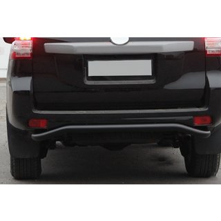 Aizmugurējais aizsargstienis AK008 Black (nerūsējošais tērauds) Toyota Land Cruiser Prado 150 2009–2023 foto 2
