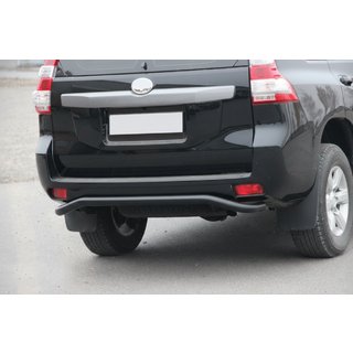 Aizmugurējais aizsargstienis AK008 Black (nerūsējošais tērauds) Toyota Land Cruiser Prado 150 2009–2023 foto 3