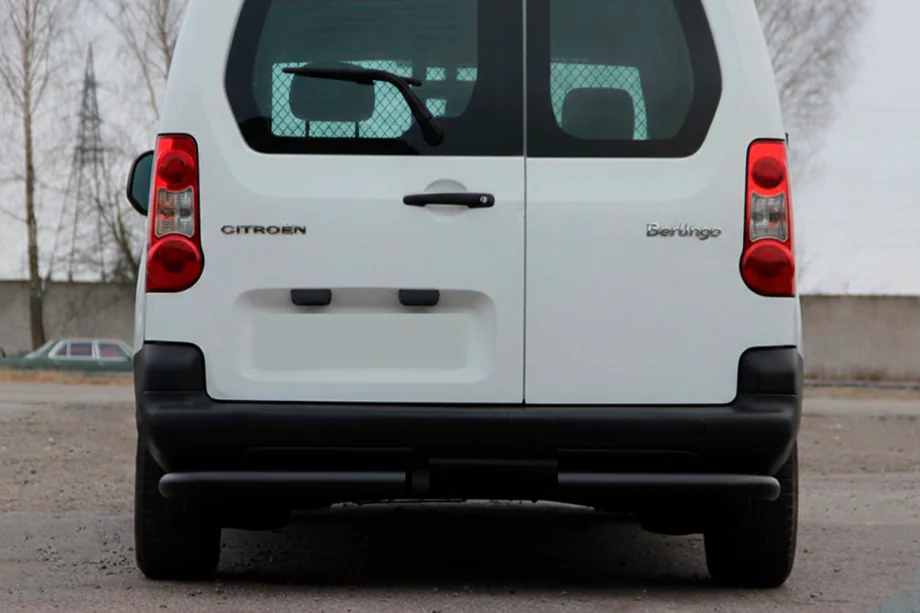 Peugeot Partner Tepee 2008–2018 Aizmugurējie stūri AK-003 Black (nerūsējošais tērauds) Image