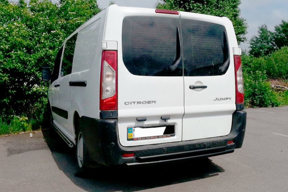 Citroen Jumpy 2007–2017 Aizmugures loks Double Black (nerūsējošais tērauds) Image