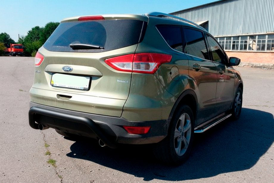Ford Kuga/Escape 2013–2019 Aizmugures arka AK007 Black (nerūsējošais tērauds) Image