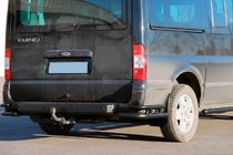 Ford Transit 2000–2014 Aizmugures stūra loki AK003-Double Black (nerūsējošais tērauds) foto 1