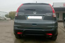 Honda CRV 2012–2016 Aizmugures arka AK007 Black (nerūsējošais tērauds) foto 3
