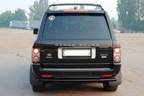 Range Rover III L322 2002–2012 Aizmugures aizsargstienis AK002-Dubultais Black (nerūsējošais tērauds) foto 2
