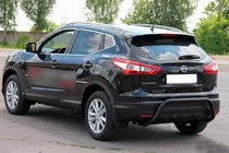 Nissan Qashqai 2014–2021 Aizmugurējais aizsargloks AK007-1 Black (nerūsējošais tērauds) foto 4