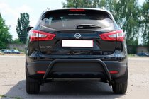 Nissan Qashqai 2014–2021 Aizmugurējais aizsargloks AK007-1 Black (nerūsējošais tērauds) foto 5