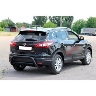 Aizmugurējais aizsargloks AK007-1 Black (nerūsējošais tērauds) Nissan Qashqai 2014–2021 foto 3