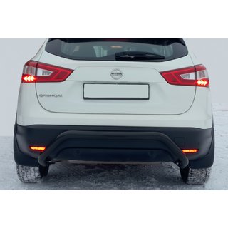 Aizmugurējais aizsargloks AK007-1 Black (nerūsējošais tērauds) Nissan Qashqai 2014–2021 foto 2