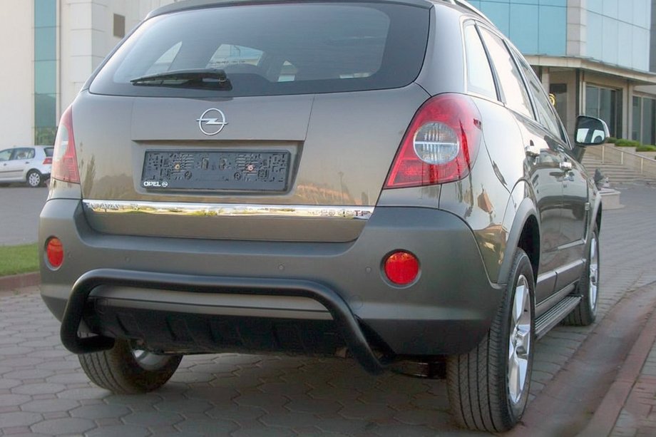 Opel Antara 2006–2017 Aizmugurējais aizsargstienis AK007-1 Black (nerūsējošais tērauds) Image