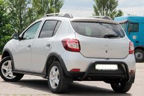 Dacia Sandero 2013–2020 Aizmugures arka AK007 Black (nerūsējošais tērauds) foto 3
