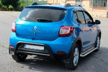 Dacia Sandero 2013–2020 Aizmugures arka AK007 Black (nerūsējošais tērauds) foto 6