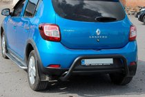 Dacia Sandero 2013–2020 Aizmugures arka AK007 Black (nerūsējošais tērauds) foto 5