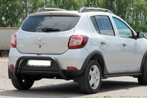 Dacia Sandero 2013–2020 Aizmugures arka AK007 Black (nerūsējošais tērauds) foto 1