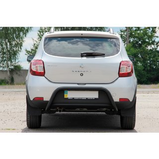 Aizmugures arka AK007 Black (nerūsējošais tērauds) Dacia Sandero 2013–2020 foto 2
