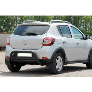 Aizmugures arka AK007 Black (nerūsējošais tērauds) Dacia Sandero 2013–2020 foto 1